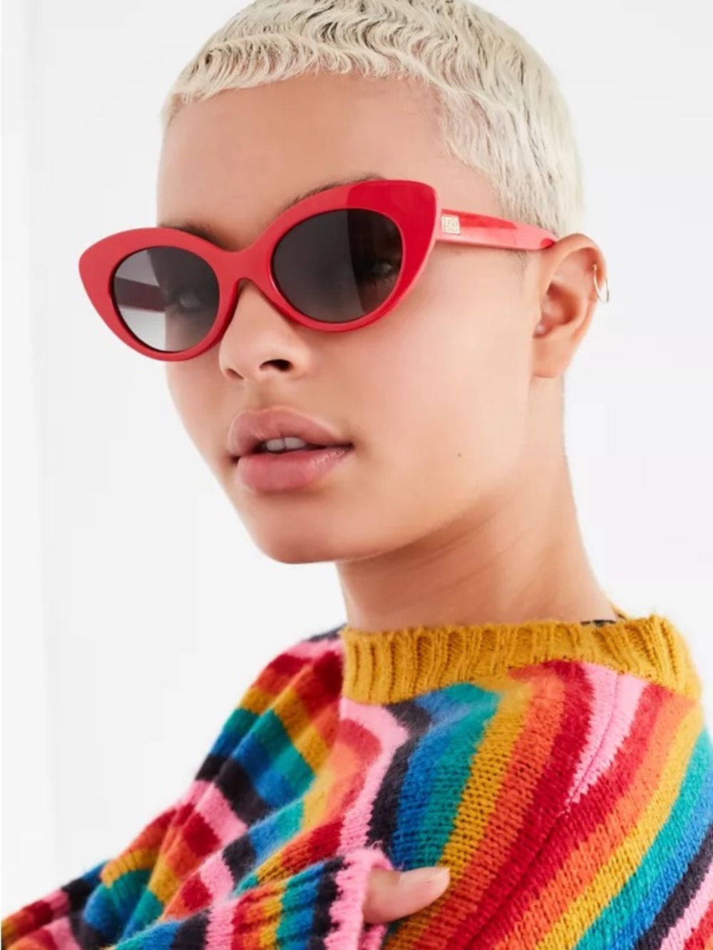 Crap Eyewear red cat eye sunglasses